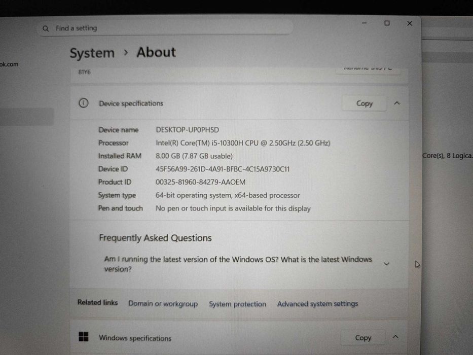 Lenovo Legion Nvidia RTX 2060 Intel Core i5