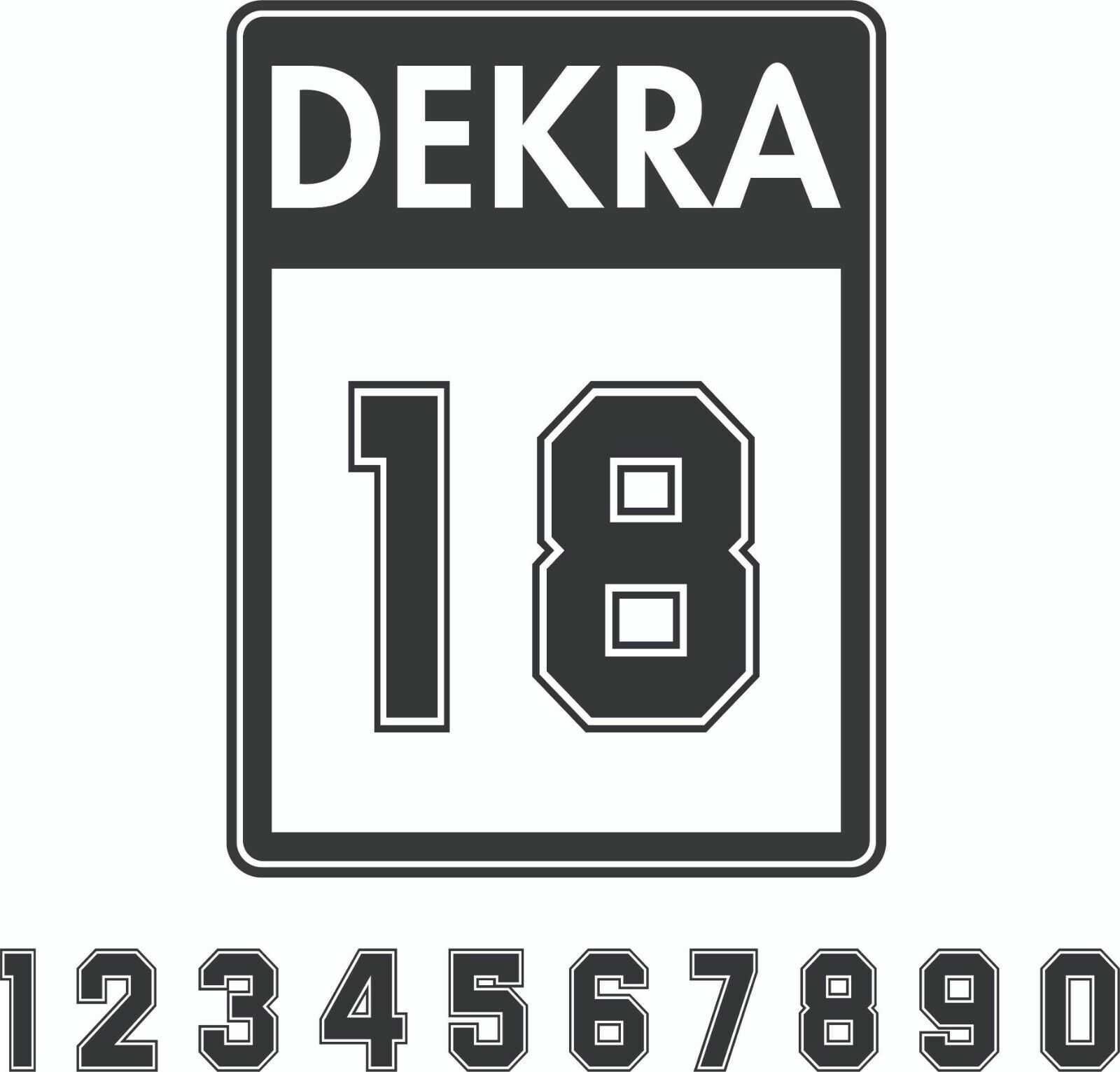 Dekra Stickers Декра стикери Състезателни номера Racing stickers