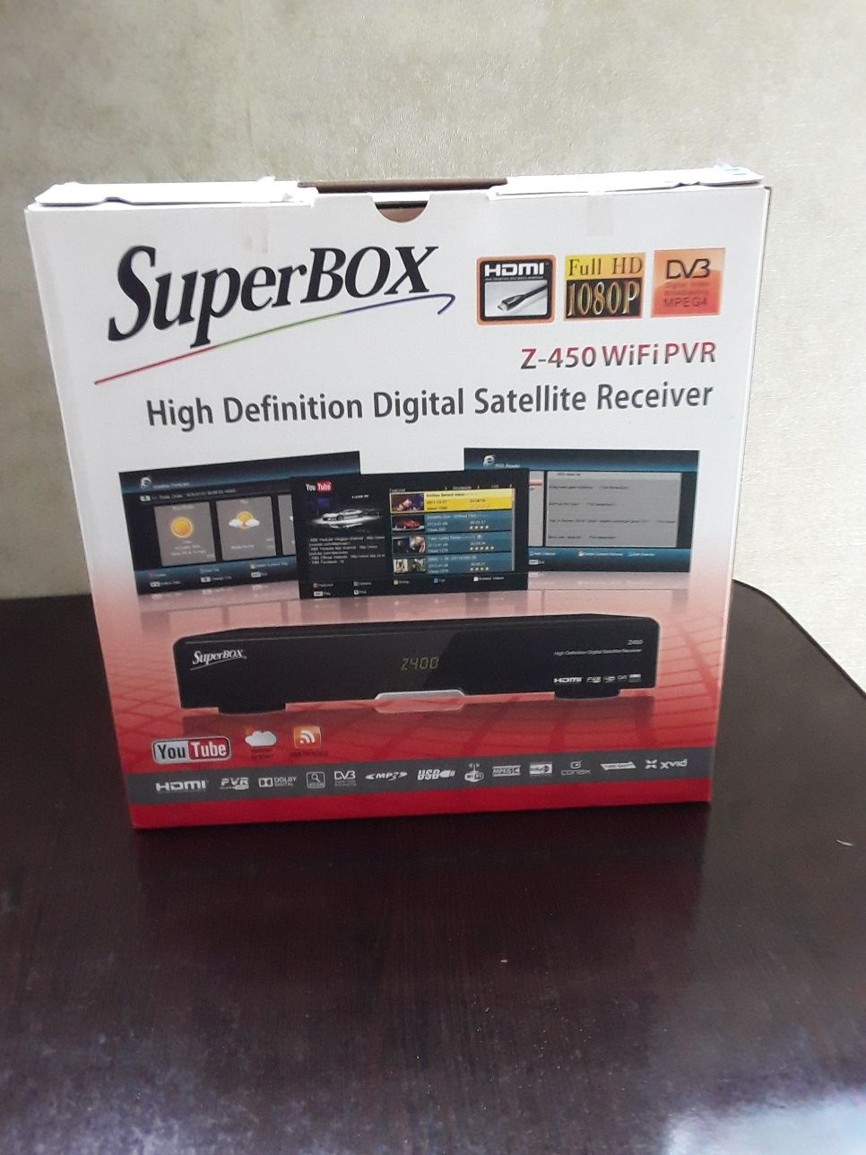 Продается тюнер для спутника Super Box Z-450,Wi Fi PVR.