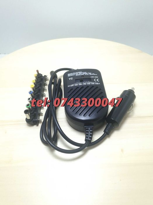 Alimentator Auto Universal Laptop12v 8 Capete Schimb