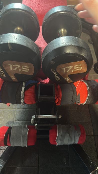 Gantere profesionale de 17,5 kg