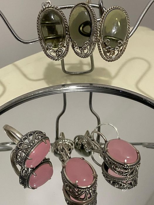 Серебро наборы и кольца