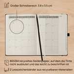 Agenda cu calend si planific, 22x16.5cm, din materiale reciclabile