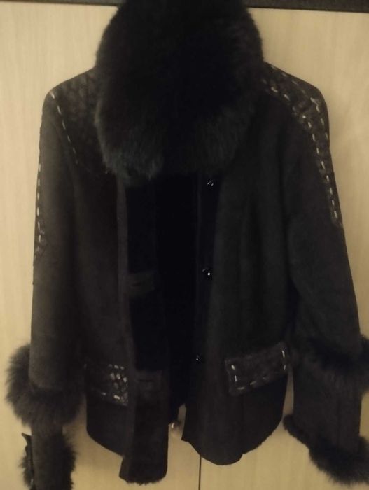 Дамско Кожено Кожуче, Овча Кожа с Лисица