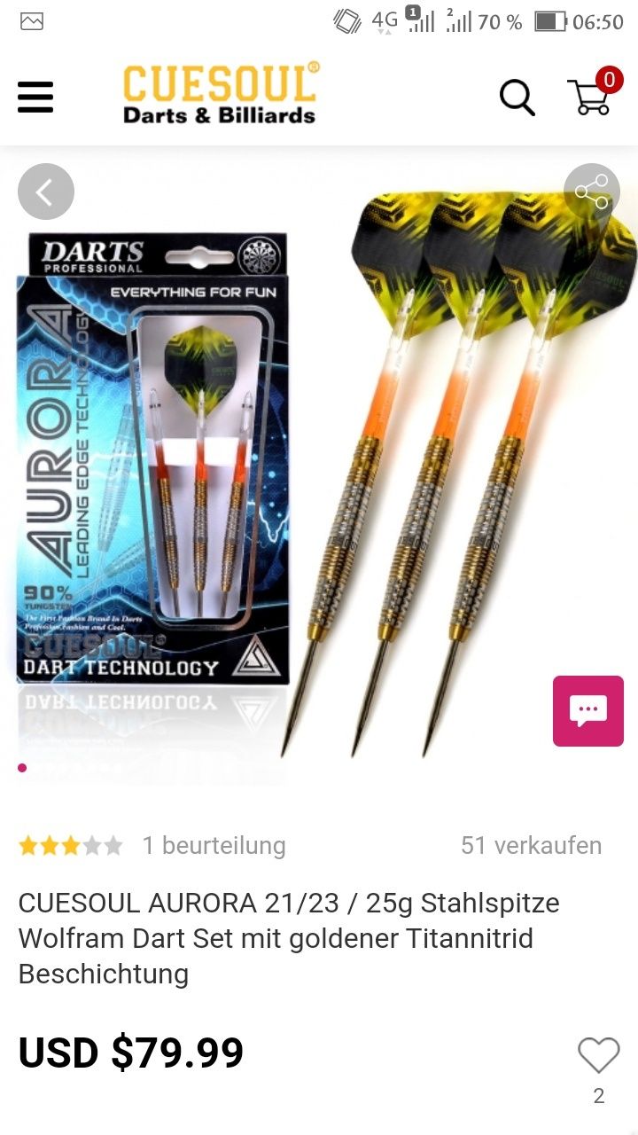 Darts profesionale