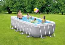 Нов! Басейн с метална конструкция - 400х200x100см - Intex
