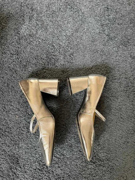 Mango - нови сребърни обувки № 39