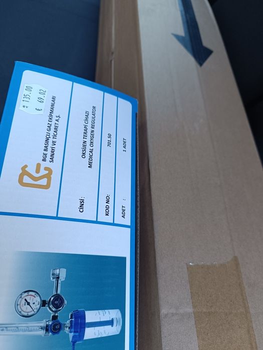 Кислородна бутилка 10 литра комплект с вентил