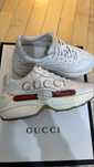 Gucci Rhyton leather trainers