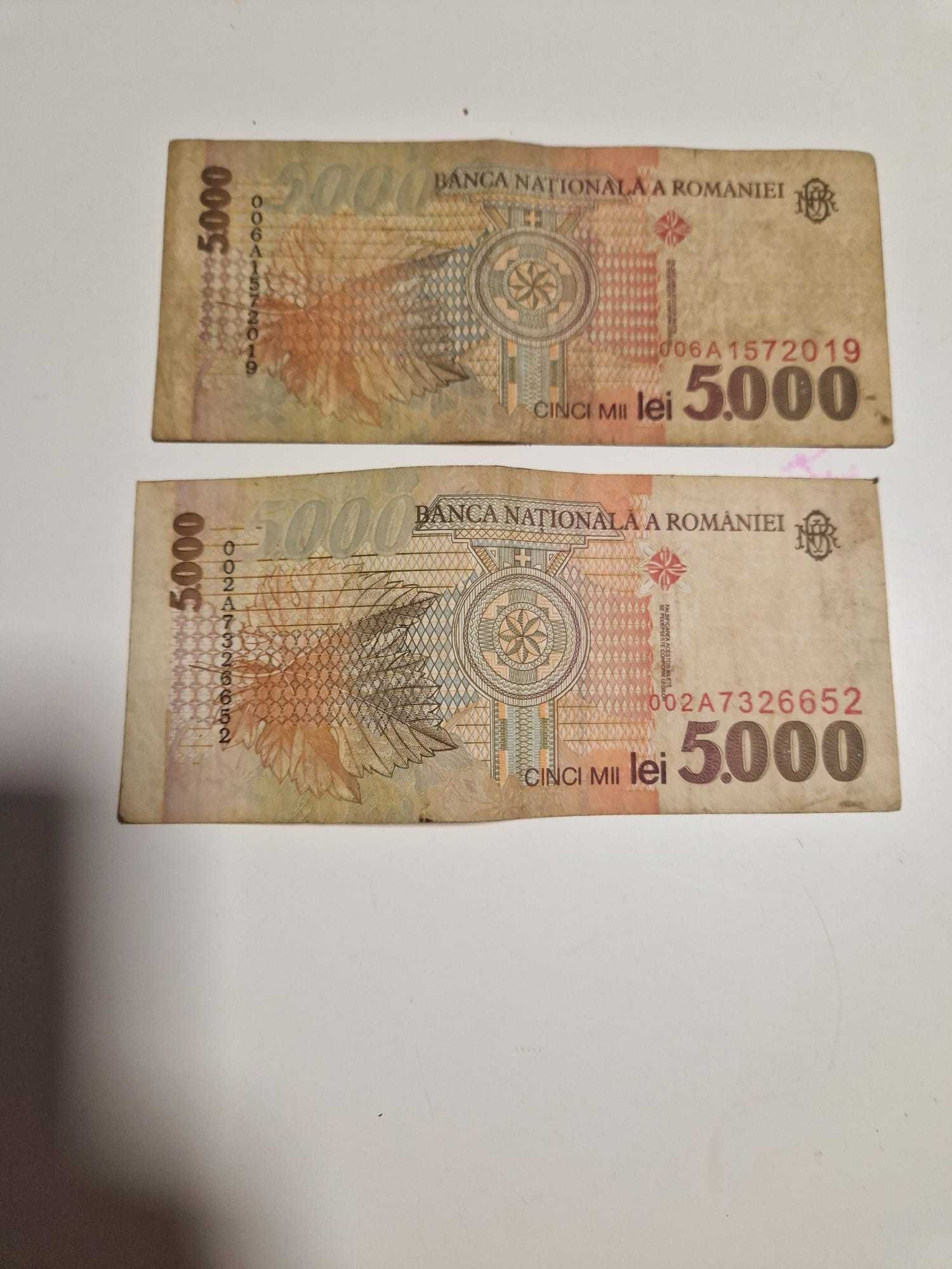 Bacnote de 1000 si 5000 lei