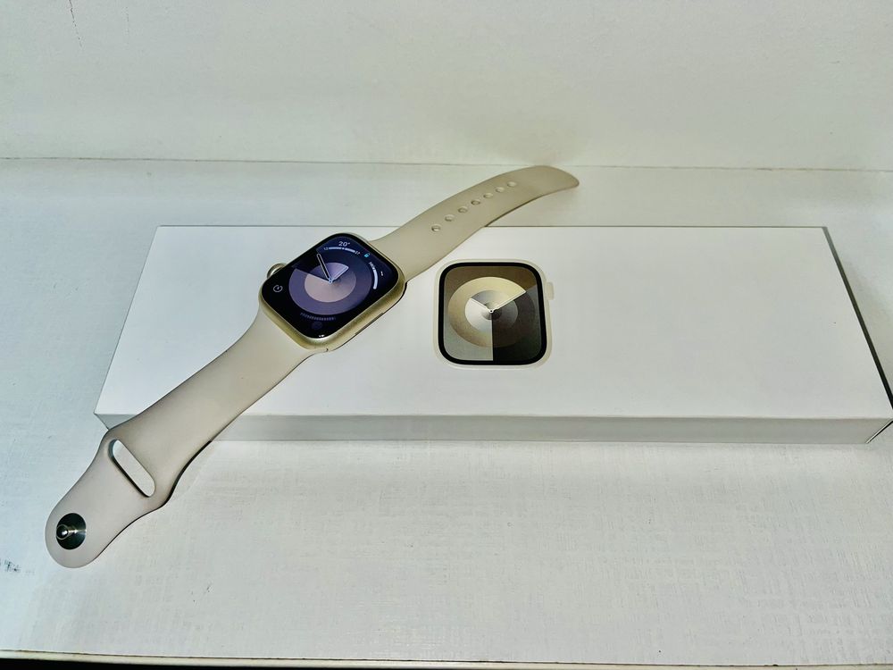 Apple Watch 9 Starlight full komplekt