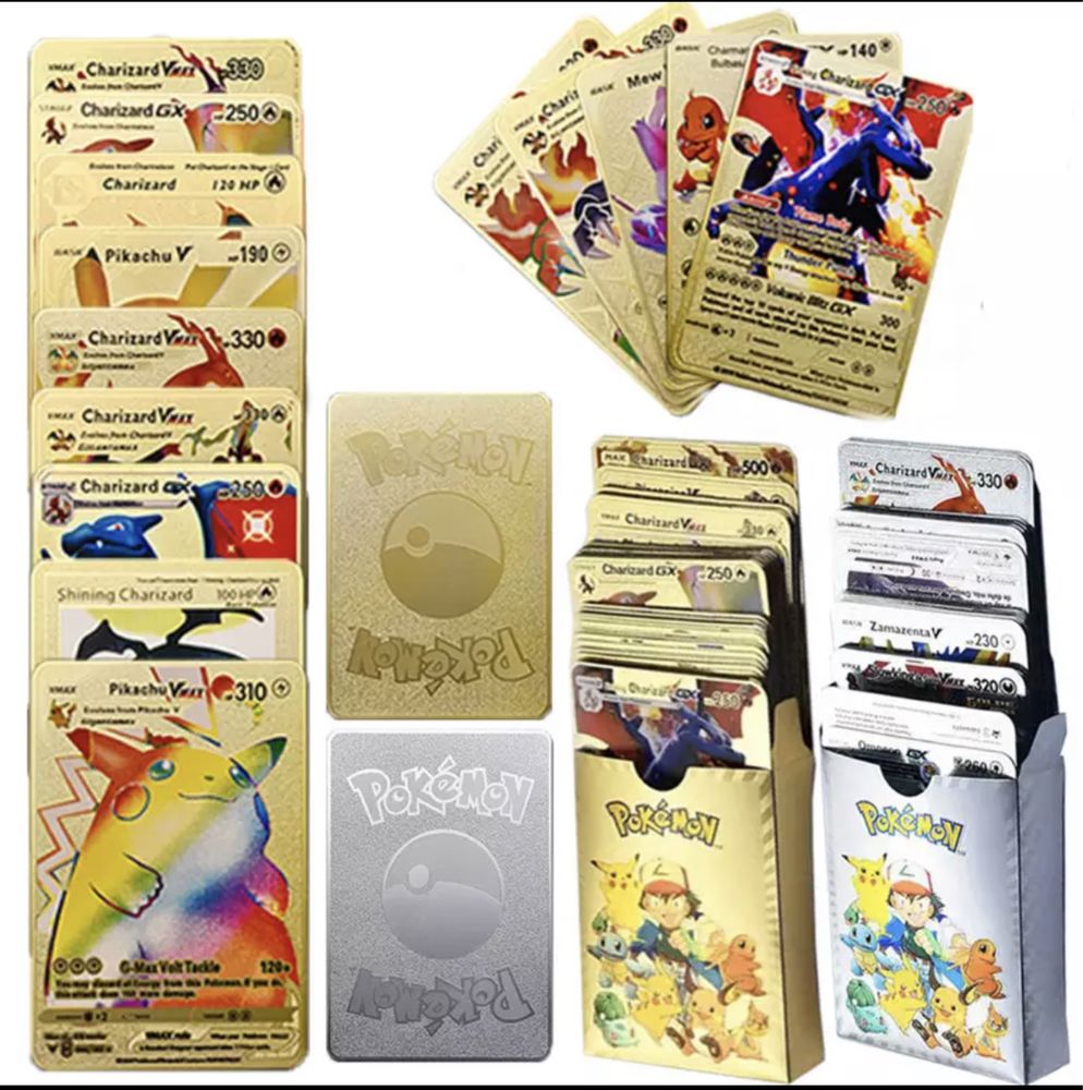 Cartonase aurii și albume Pokemon
