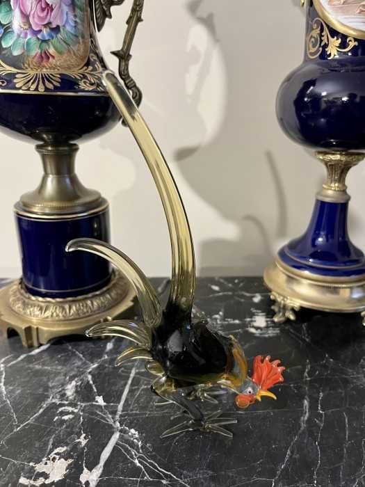 Deosebit obiect decorativ-cocos-sticla Murano-original-Italia