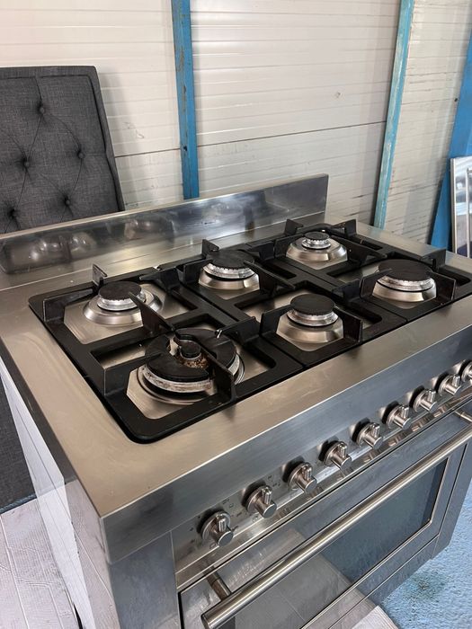 Aragaz Solitaire industrial 6 ochiuri, cuptor electric