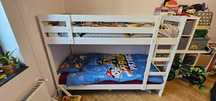 Pat supraetajat alb MYDAL IKEA (90x200 cm) + 1 salteaua