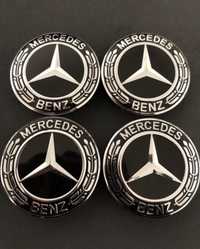 Set Capace New Black Edition Roti Jante negre Mercedes 75mm S G C E