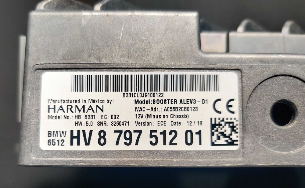 Amplificator Booster ALEV3-D1 Harman Kardon BMW G05 G16 G20 G80 G82