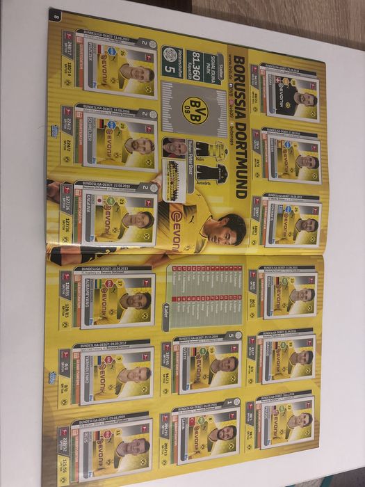 Попълнени албуми Topps Бундеслига 2015/16 и 2017/18