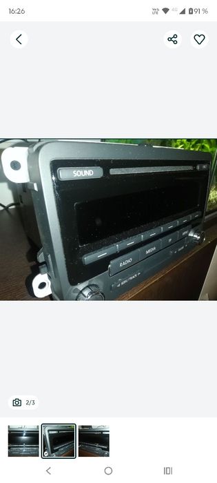 Radio cd mp3 nou, nefolosit, grupul vag