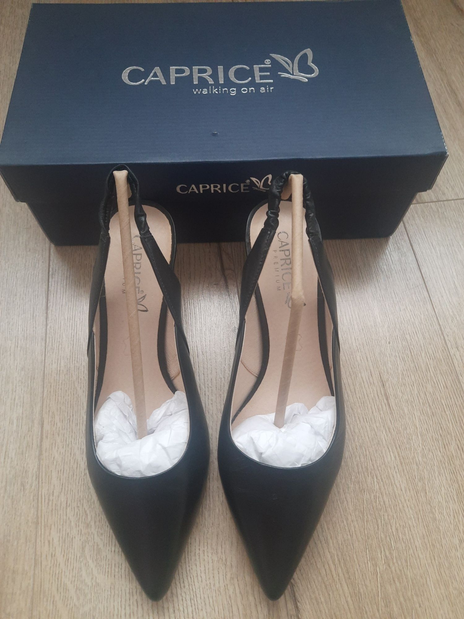 Pantofi stiletto, Caprice , toc mic