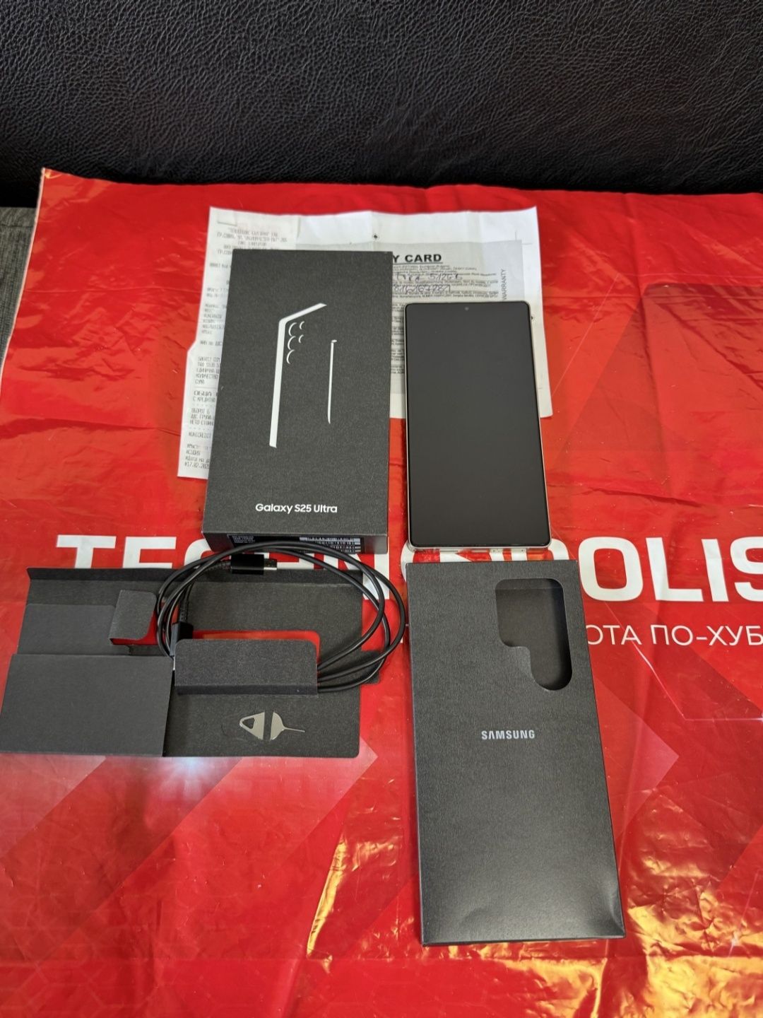 КАТО НОВ 512GB Samsung S25 Ultra Technopolis Гаранция 2027 Gray
