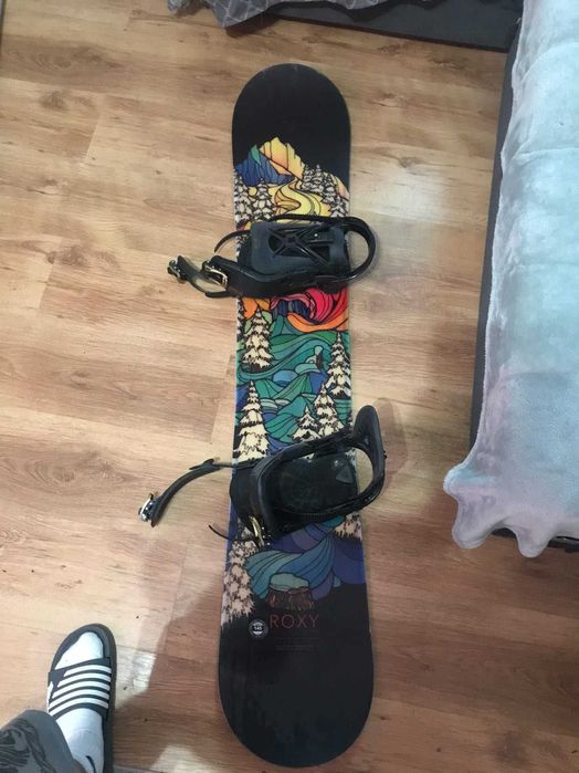 Pachet 2 plăci de snowboard + legături (Roxy 148 cm + Firefly 128 cm)