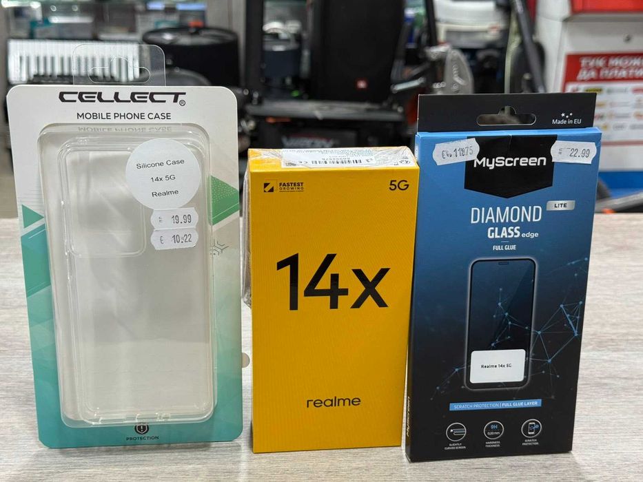 НОВ! Realme 14X 5G 128GB 6GB RAM Dual