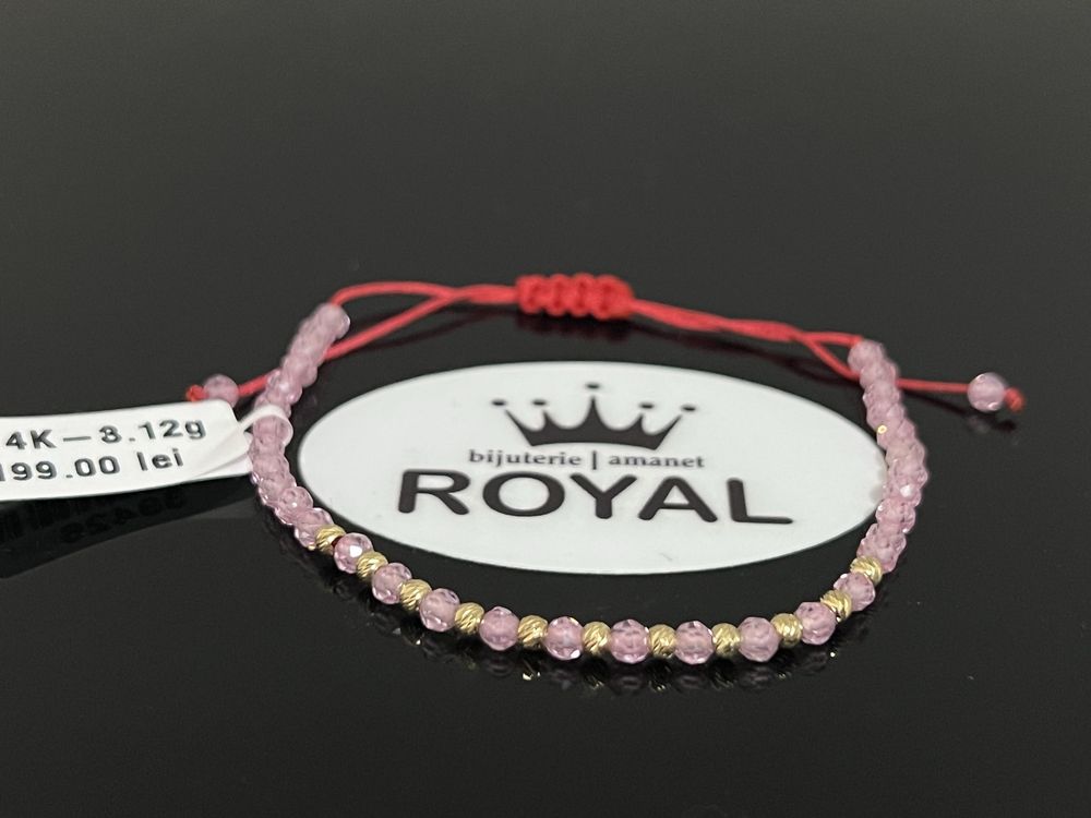 Bijuteria Royal CB : Bratara cu snur aur 14k 3,12gr
