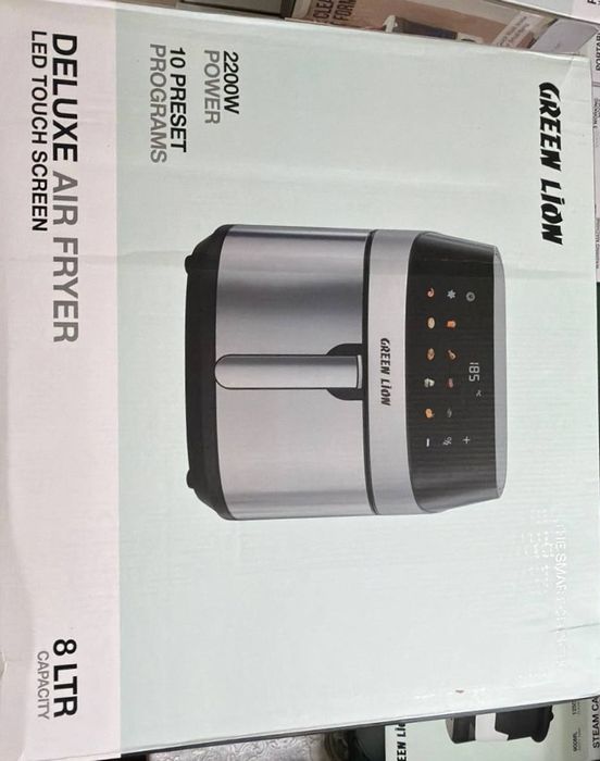 Green Lion Deluxe Air Fryer 8L LED Touch Screen