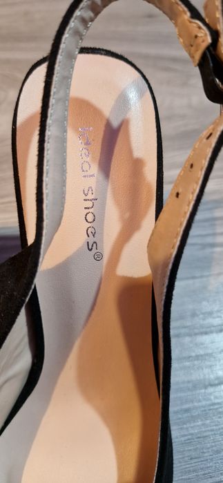 Vand pantofi slingback negri