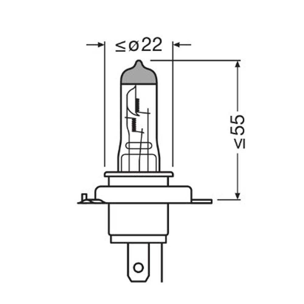 Автомобилни крушки Osram Cool Blue Intense H4 60/55W 12V