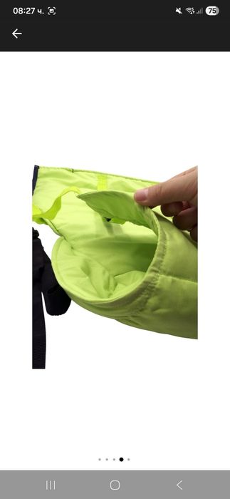 Преносим стол за хранене, зелен