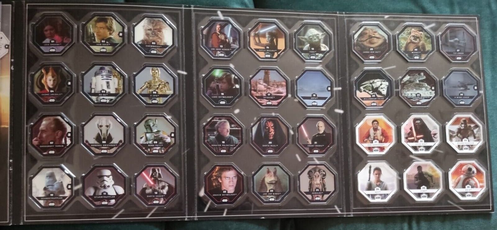 Album Original Discuri REWE STAR WARS Set COMPLET 2015 + Poster