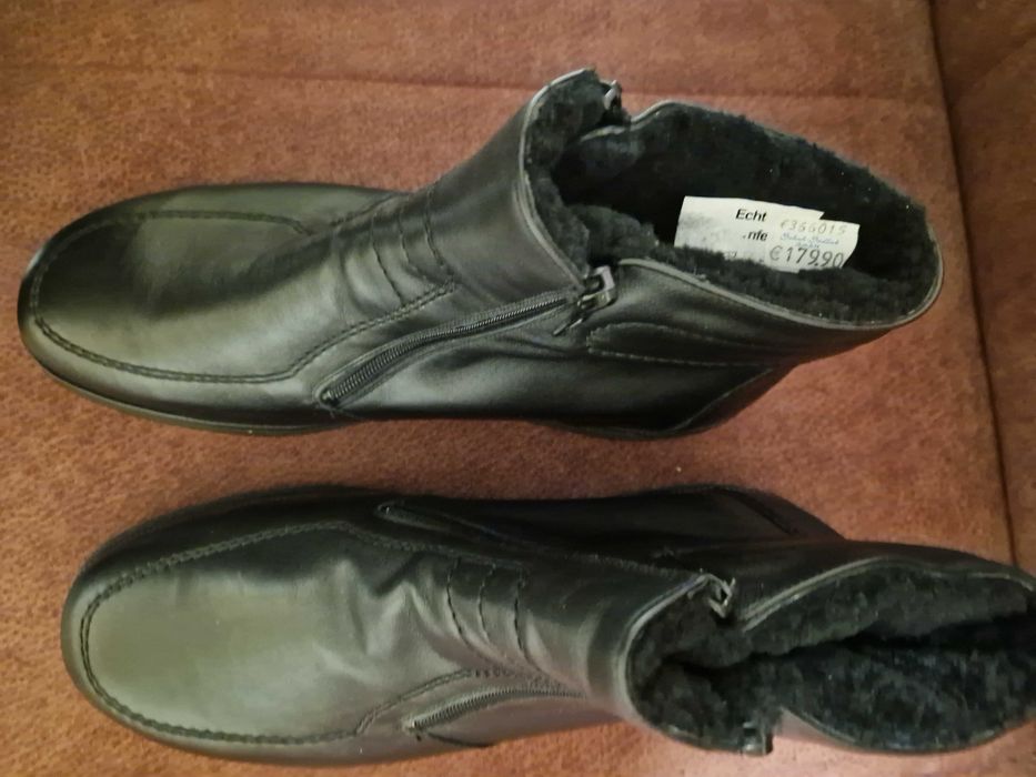 Cizme scurte pentru barbati din piele marimea 45-Noi