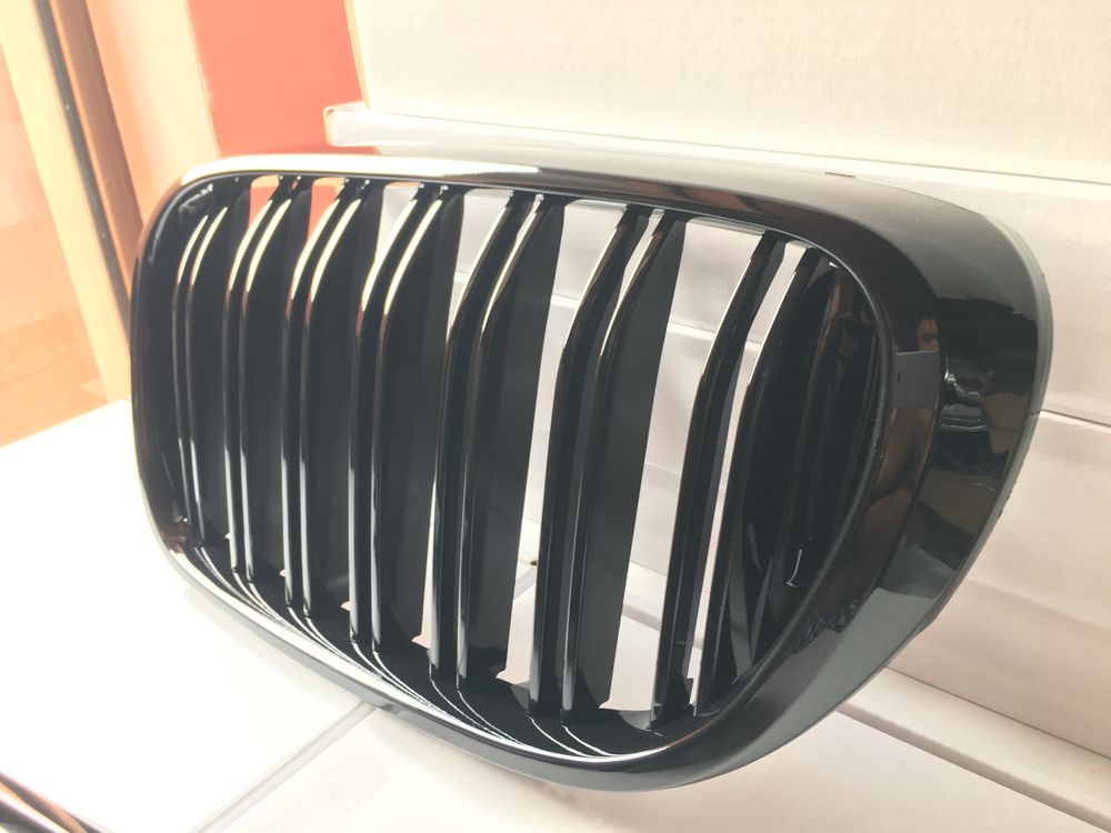 Grile negru lucios duble pentru Bmw G11 G12 seria 7