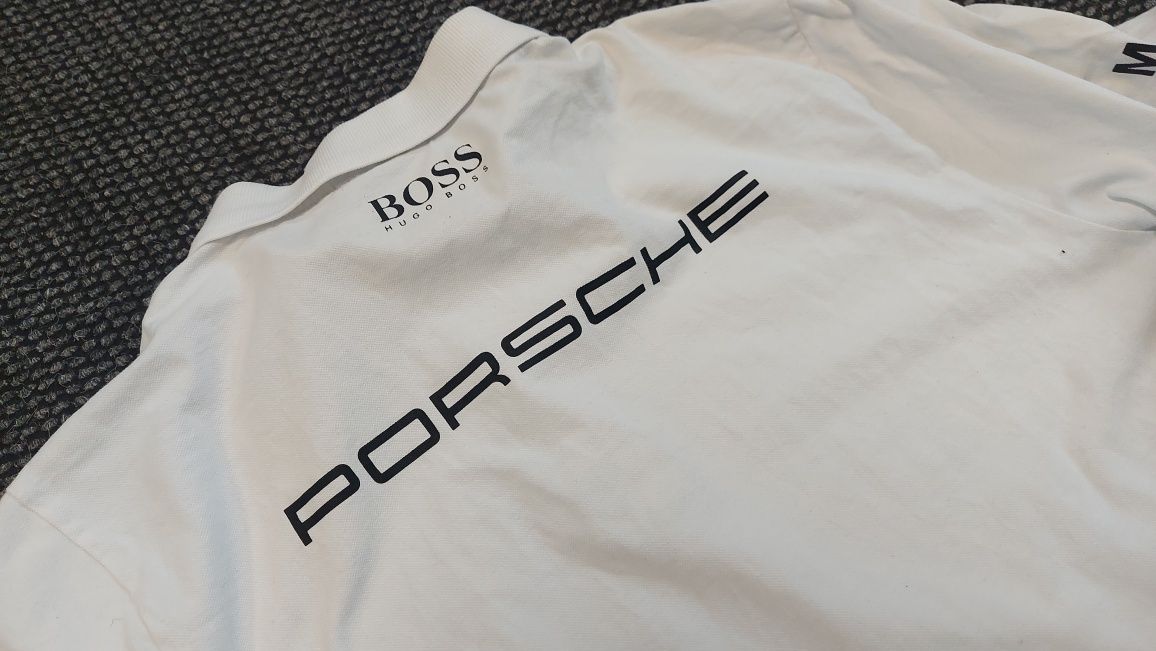 Boss porche тениска с яка L размер