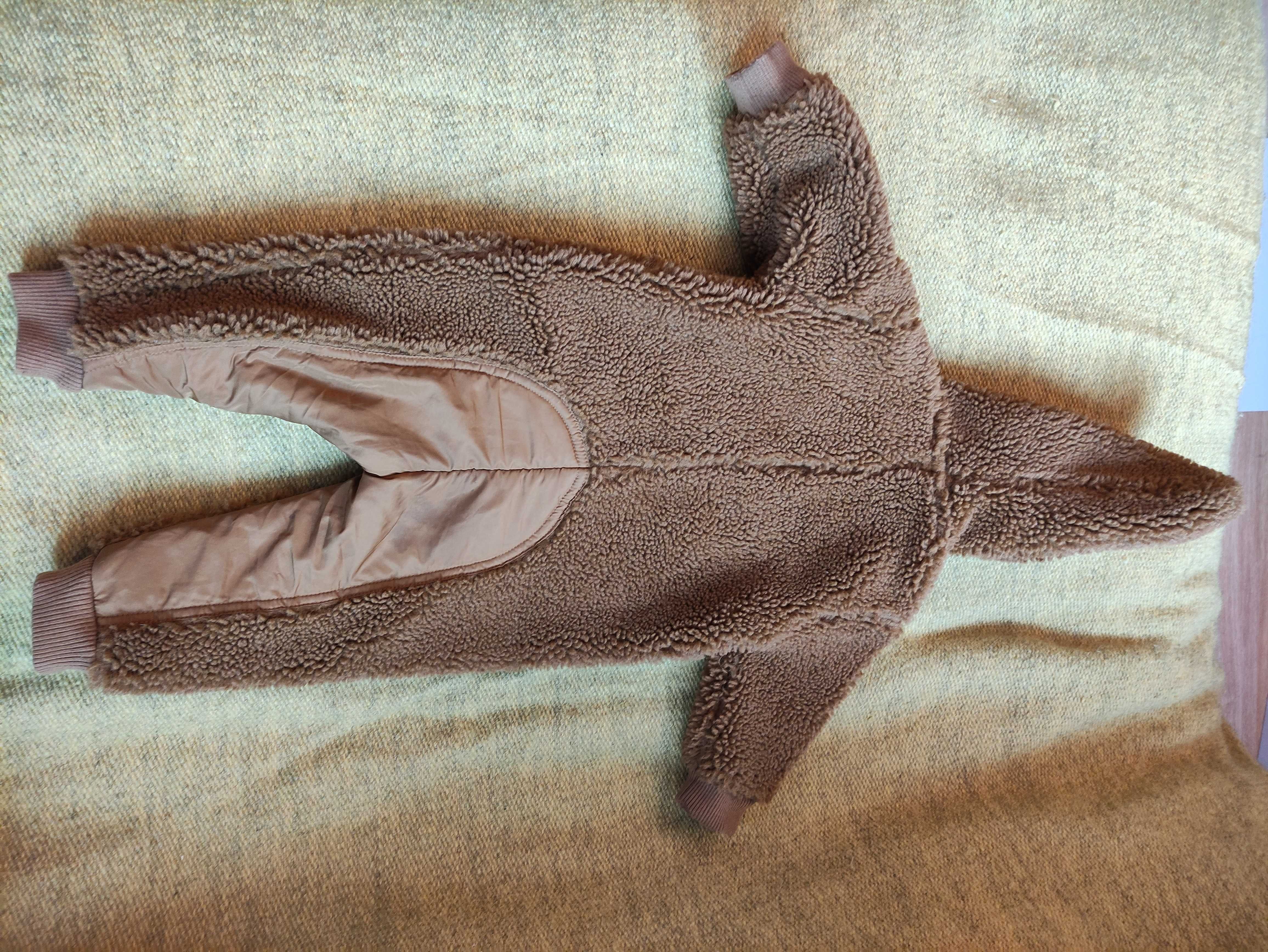 Salopetă fleece cu fermoar Müsli, mărime 68, culoare pesto