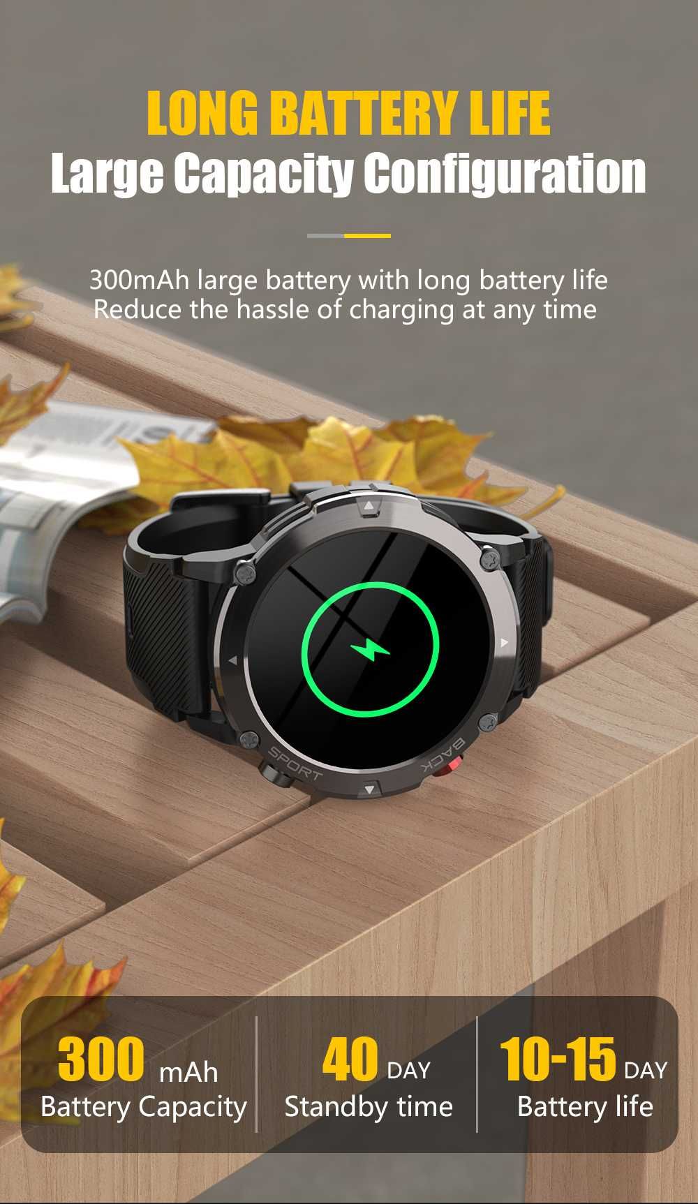 Смарт-часы C21 с поддержкой Bluetooth и стильным дизайном!