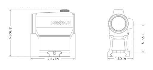 Бързомер HOLOSUN 403B red dot, червена точка