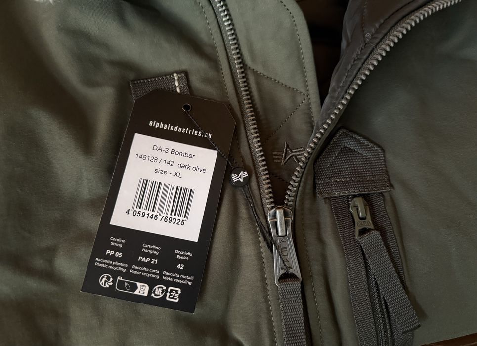 Alpha Industries DA-3 Bomber Jacket ОРИГИНАЛНО мъжко зимно яке - XL
