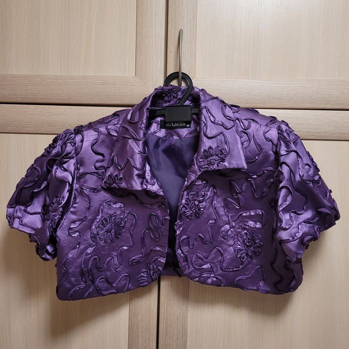 Лилав комплект обувки и чанта