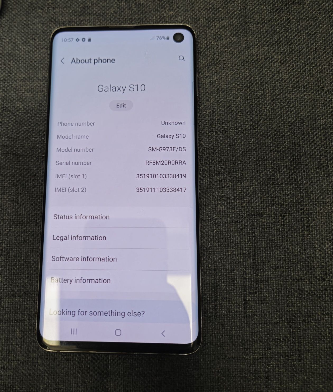 Samsung s 10  128 gb