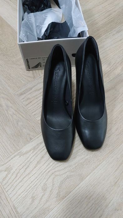 Pantofi Tamaris piele toc lat