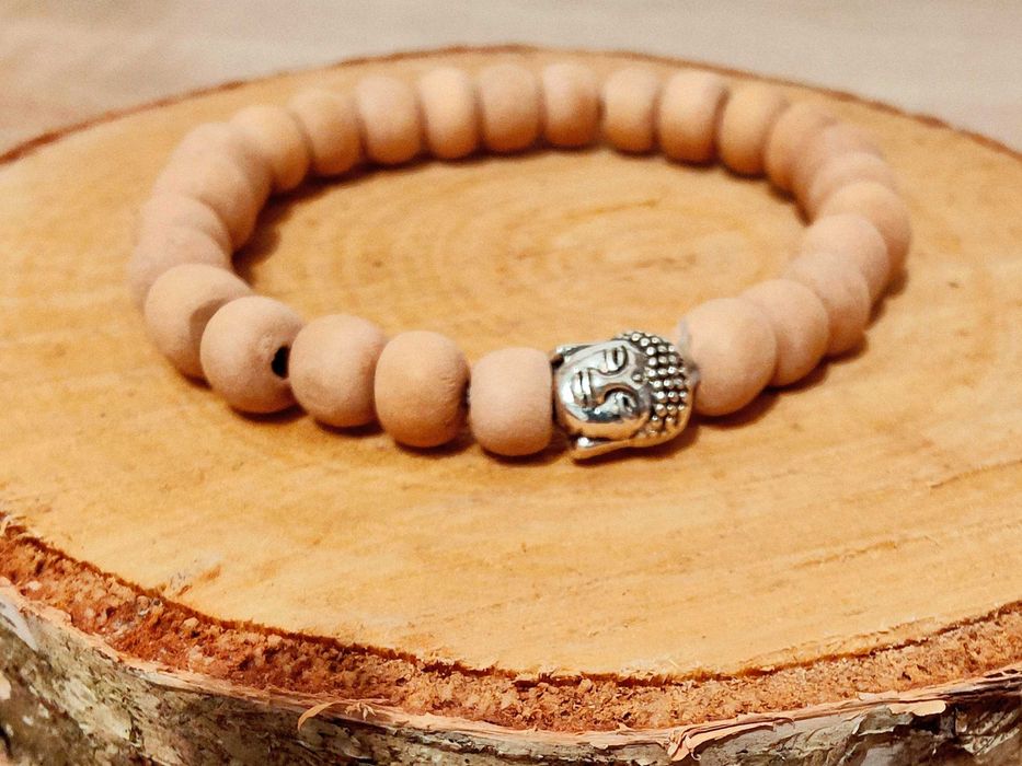 Set: Palo Santo bețișoare parfumate și brățară Buddha cu lemn santal