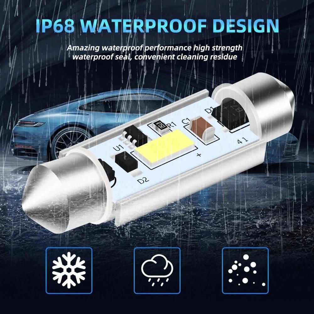 комплект диодни led крушки 2броя , за интериор,осветление номер ...
