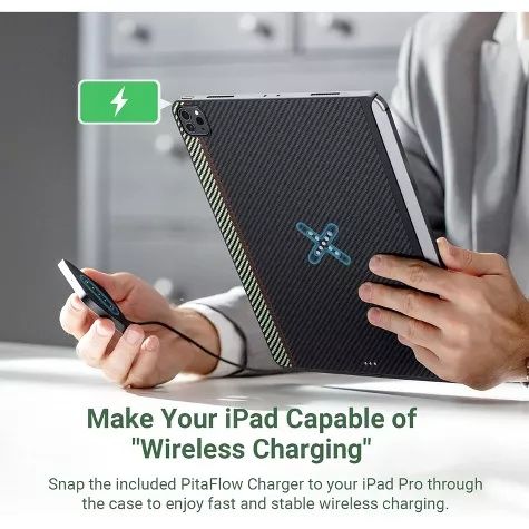 PITAKA MagEZ Case Pro за iPad Pro 11" 2022 г + PitaFlow безжично заряд
