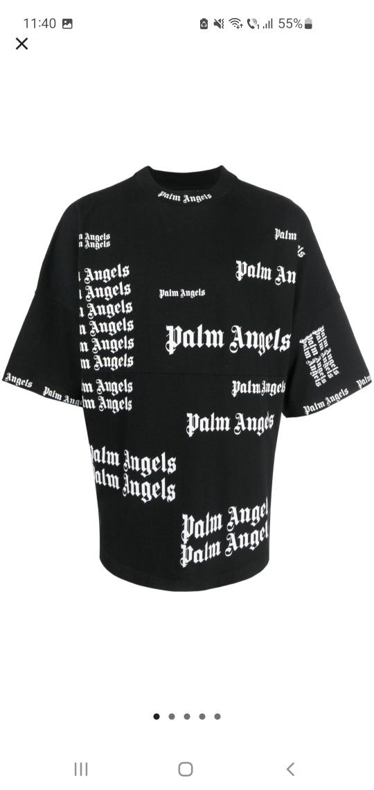 Palm Angels All Over Logo Tee (nu bape, vlone, rick, off white)