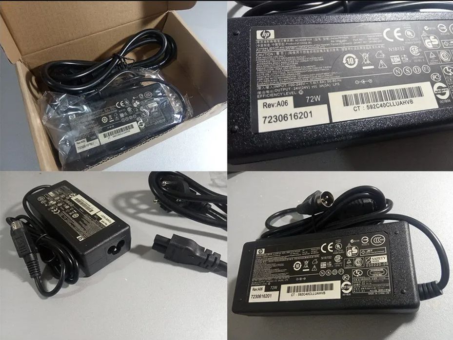 Блок питания термо-принтера чеков и шнур по питанию