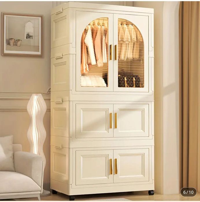 Детский пластиковый гардеробный шкаф