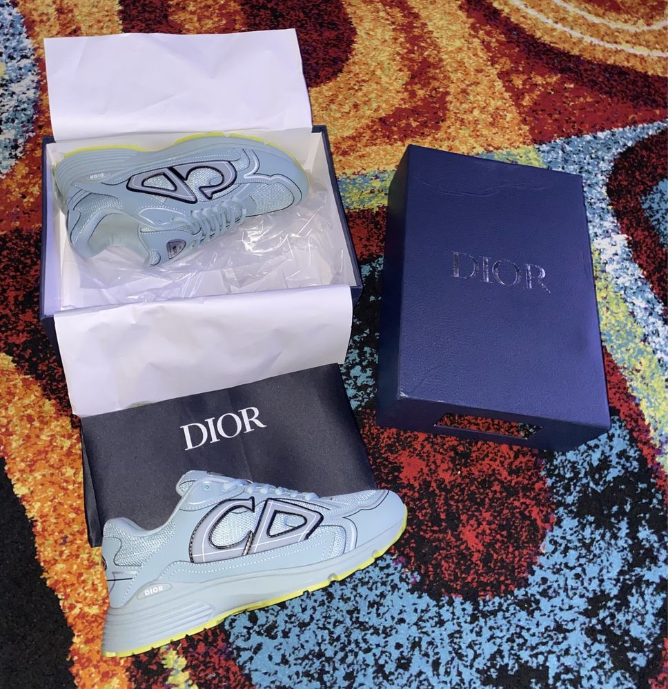 Adidasi Dior B30 Yellow Blue ORIGINALI
